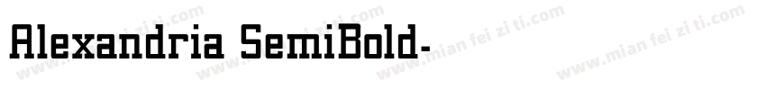 Alexandria SemiBold字体转换